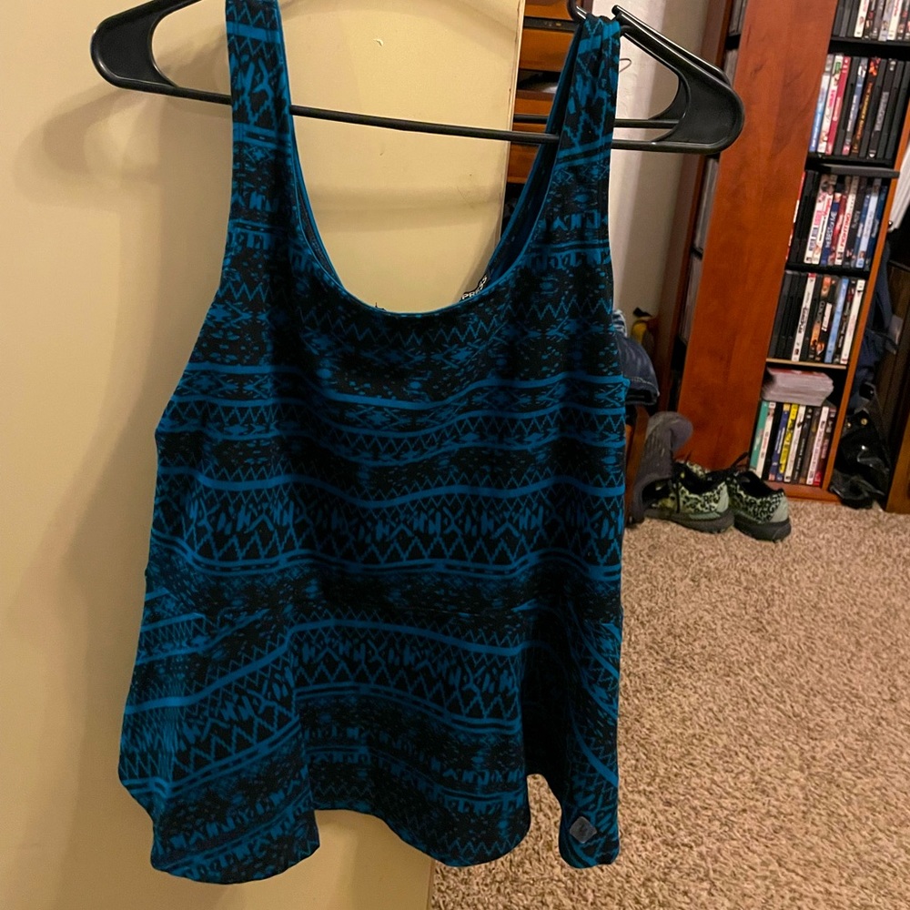 Turquoise peplum tank new with tags!